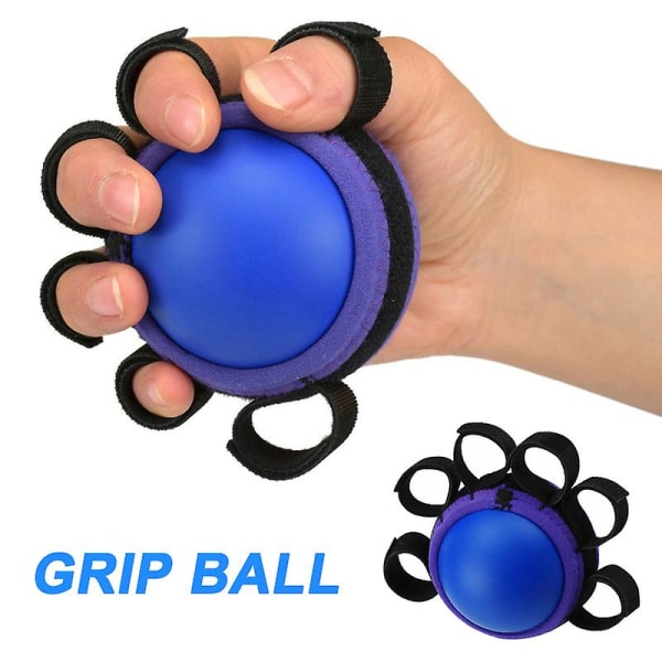 1kpl Five Fingers Hand Grip Ball Muscle Power Traini