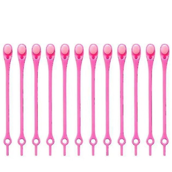 28 stk. Snørebånd uden snørebånd, One Size, Unisex Pink