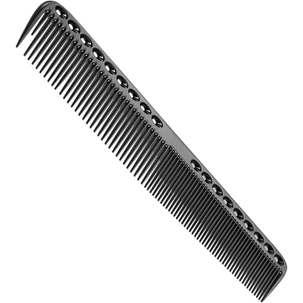 Professionella hårkammar, Aviation Aluminium Metal Cutting Comb Frisörkam, Salon Comb Master Barber Kam för klippning och hårstyling, Svart- L