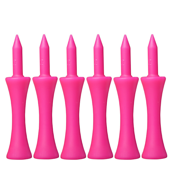 Rosa Golf-Tees i Plast 59MM 100-pack Golf-Tees, Begränsad Plastbollspik