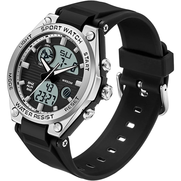 Naisten watch watch silikonihihnalla vedenpitävällä digitaalisella watch
