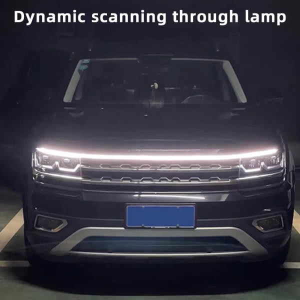 1,8M dynaaminen LED-ljus Strip Bilbelysning Led Strip Bilar Tillbehör Inredning för bilhuv Svs Lastbilar RV Blå
