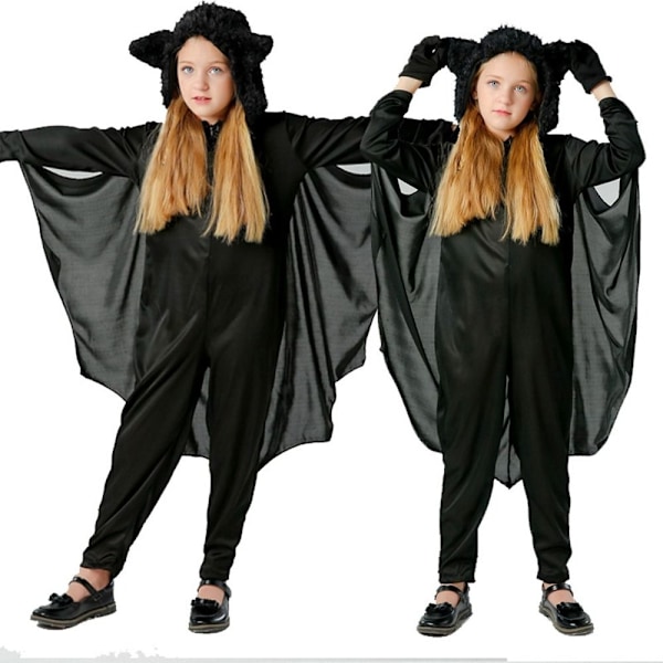 Halloween Bat Kostume Cosplay Kostumer til Børn 130 130