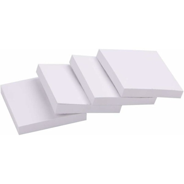 4-pack Super Sticky Notes 3" x 3" 100 sidor kontorsanteckningar (vita)
