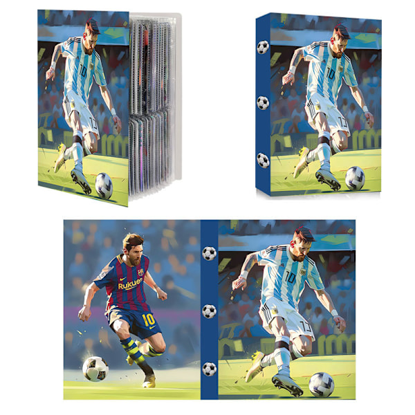 Fodboldkort Album - 240 Stjerne Kort Boks Samlemappe 8