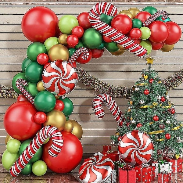 Julballonger, jultomteballonger for julballonggirland, jullovsdekorationer til julfest
