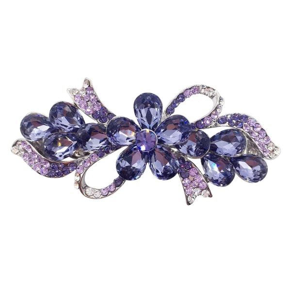 1 Piece Women's Crystal Rhinestone Hair Clip Rhinestone Flower Gorgeous