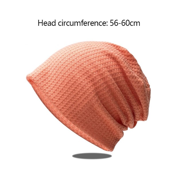 Dam Höst Vinter Stickad Beanie Hatt Casual Varma Mössor orange