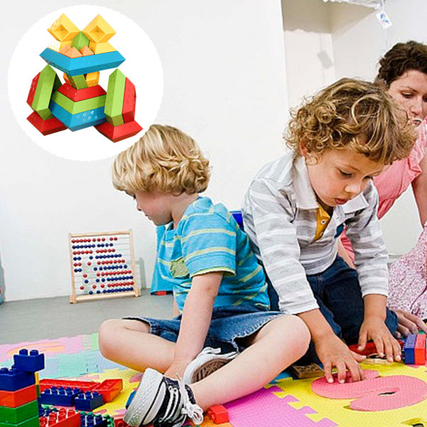 30st Changeables byggstenar för barn Hållbar tidig pedagogisk pusselleksak för pojkar Flickor Barnmönster