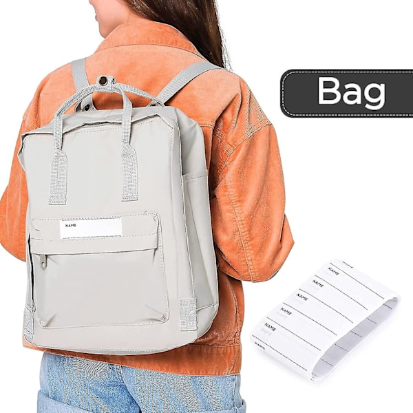 200 stk Navnelapper for Klær Tomme Navnelapper Vaskbare Navnelapper for Barn Skoleuniform Vevd Stoff Personlig Skrivbar W