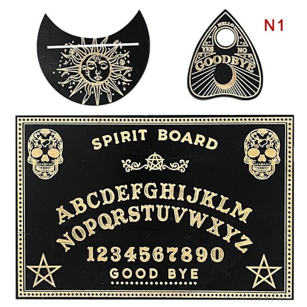 Divinasjonspendelbrett i tregravert magisk tavle Ouija Boa - Perfekt 1