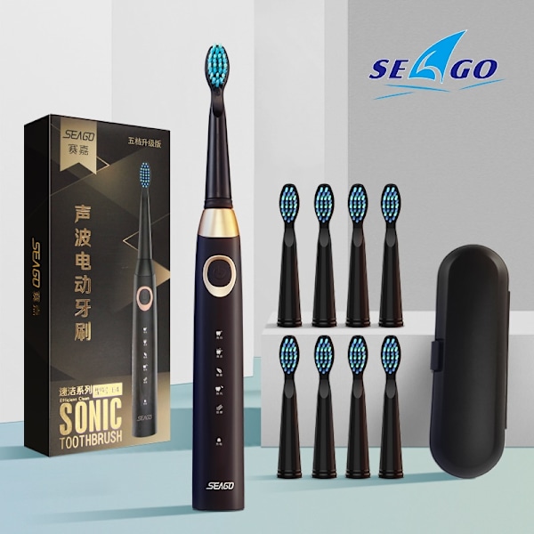 Seago Sonic Sähköhammasharja 8:lla Harjapäällä