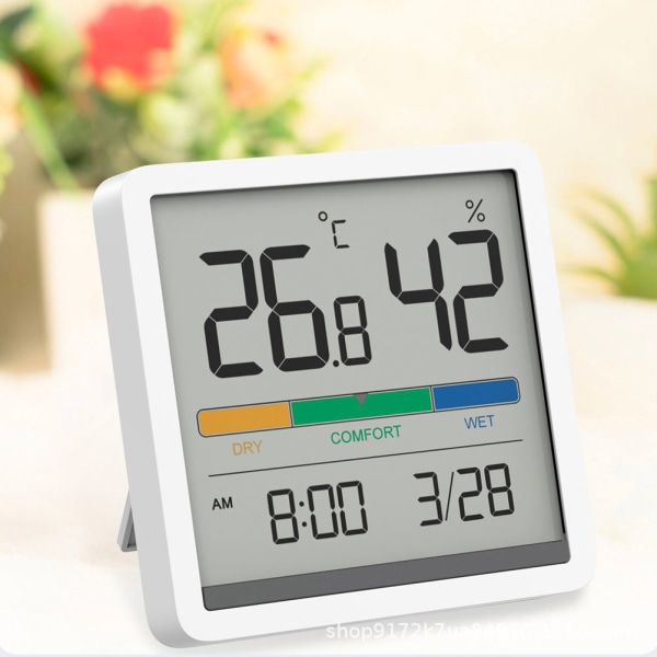 Digital termohygrometer för inomhusluftmonitor (vit)