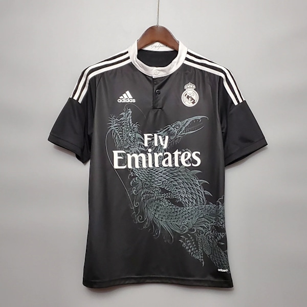 REAL MADRID 2014 - 2015 KOLMAS PELIPAITA Retro Jalkapallopaita L