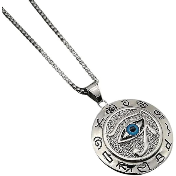 Eye Of Horus halsband, mäns amuletthalsband Egyptiska Lucky Protection hängsmycke gåva