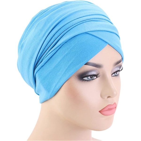 Turban Head Wrap Scarf,Afrikansk Mjuk Lång Scarf Sjal Hår Boho Headwrap Stretch Pannband Slips För Kvinnor