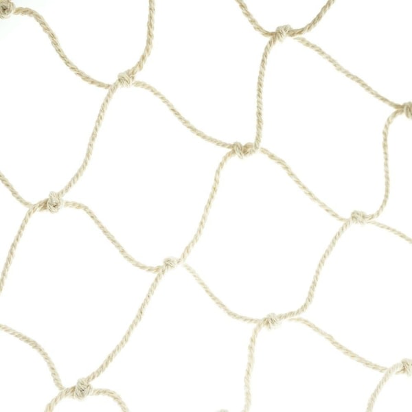 Hampetovsnet Børnebeskyttelsesnet dekorativt netfiskenet klatrenet, 100x200cm (beige) Beige