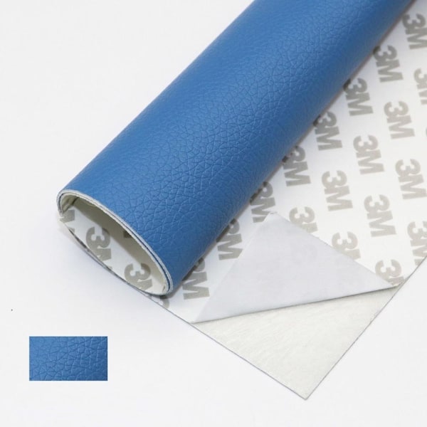 Självhäftande läderreparation läderreparationsband läder laga blå blå 20*30cm 2stk