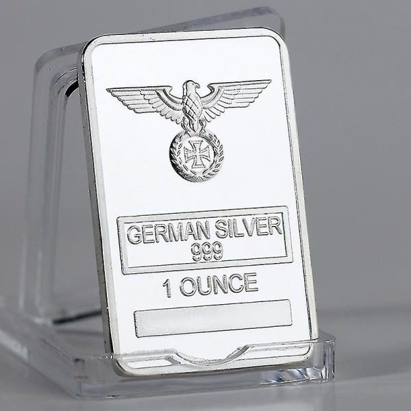 1 Oz tysk Silver Liberty Eagle Totem, Silverpläterad