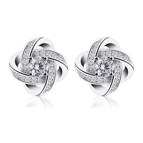 Women's earrings 925 sterling silver earrings Love Set jewelry zirconia