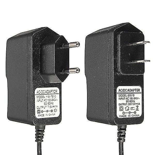 100-240V DC 7.5V 1A 1000mA strømforsyning oplader