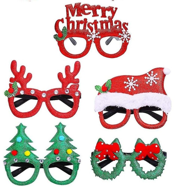 Bestzy 6stk Weihnachten Briller | Weihnachten Sonnenbrille Weihnachtsbrille | Lustig Weihnachtenbrillen, Geeignet Fr Erwachsene Und Weihnachten Gesch