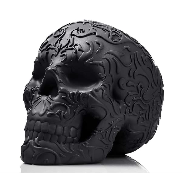 Skull Makeup Borsthållare Gothic Spooky Decor Organizer Plant Fl