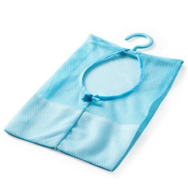 2 stk Oppbevarings Klesklype Mesh Lomme Organizer BLÅ Blue
