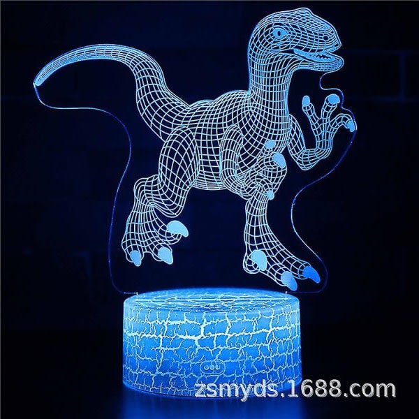 3D Dinosaur Led Night Light Olika mönster och 7 färger med fjärrkontroll Bästa presenten för barn Flickor Pojkar23