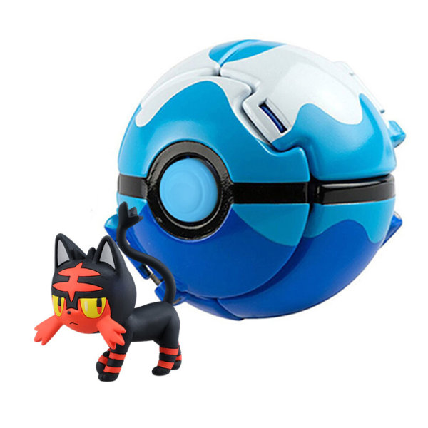 Flip Pet Exploding Poké Ball Mini Dock + Capture Ball-s 6