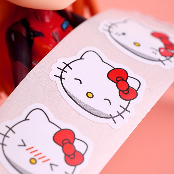 500 stk Kawaii-klistremerker og Hello Kitty-teipdekor A1