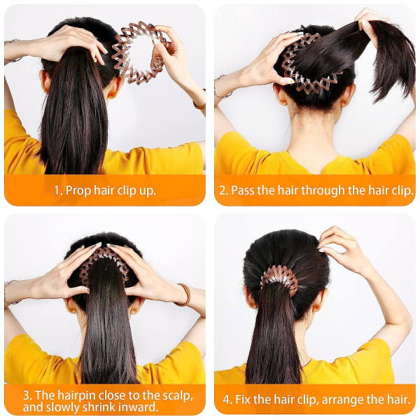 3 Stück Haarspangen für Damen, Vintage Vogelnest Haarklammern Gro?e