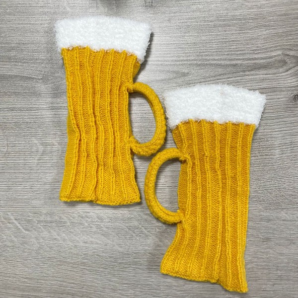 Unisex 3D ölformad fotväska/handskar Mjuka andas termiska långa handskar för utomhusaktiviteter strumpor