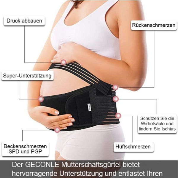 Barselsstøttebælte, mavebælte, graviditetsbælte, mavebånd, støtter talje, ryg og mave