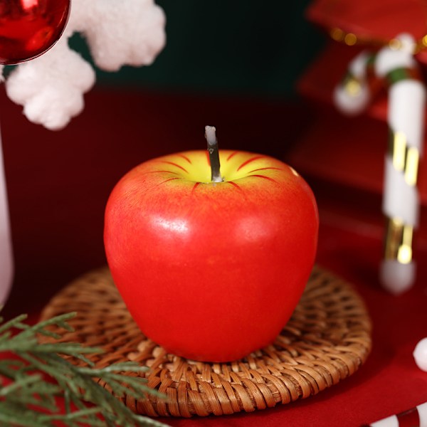 3 Christmas Christmas Eve Red Apple Candle Christmas Gift Ping An Fruit Gift Box