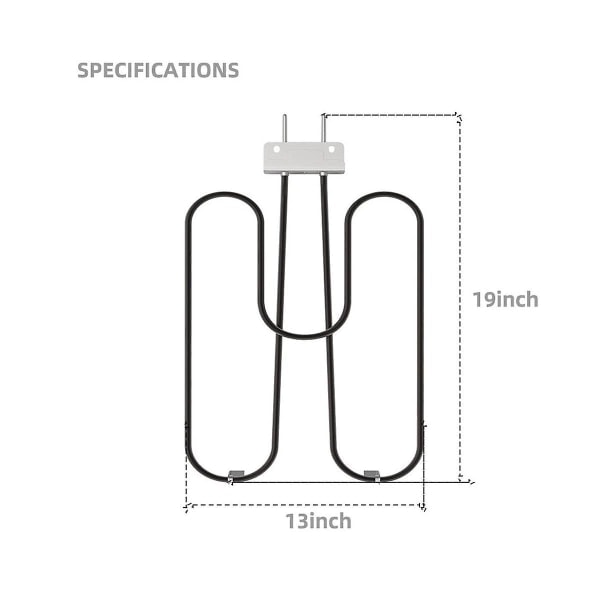 70127 Grillelement for Q240 Q2400 Griller, 55020001 Grillelement 230v 2200w