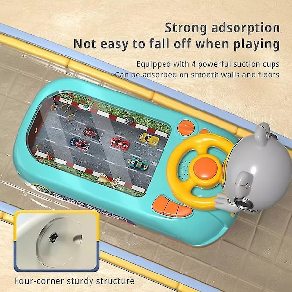Körratt Leksak för Barn, Rattspel Leksak för Småbarn, Låtsas Körleksak, Elektrisk Körsimulator Leksak Fo J4r3