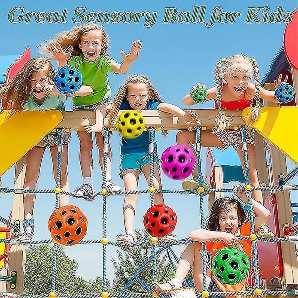 6-pack Astro Jump Balls, studsbollar og gummi med rymdtema til barn