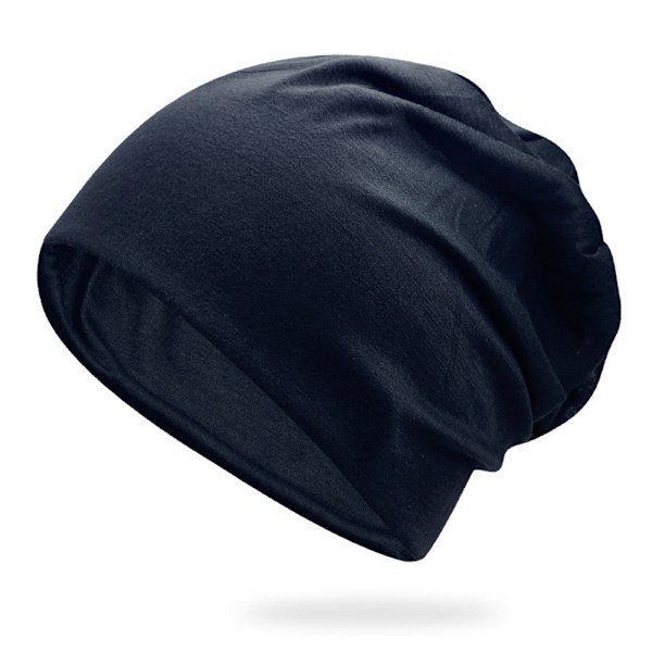 Kvinde Mænd Smart Hue Tynd Hip-hop Blød Stræk Slouchy Skull Cap Ny cyan