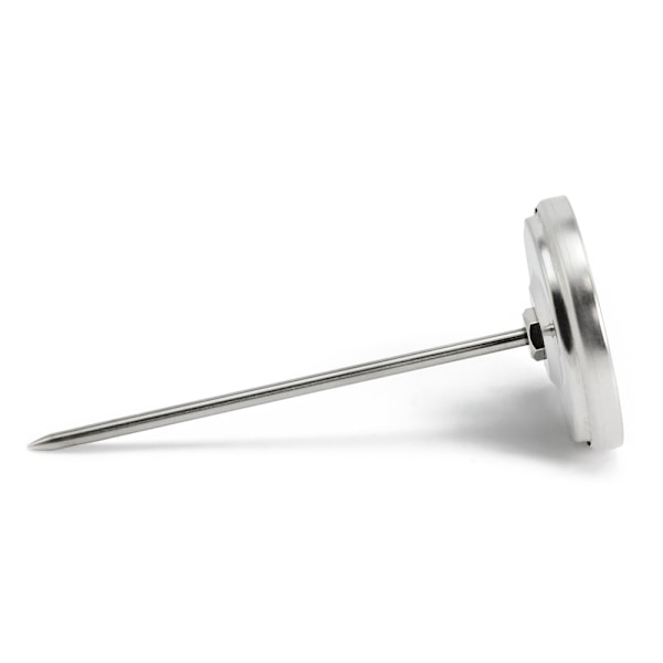 ACY 2x stektermometer i rustfritt stål - Analog kjøtttermometer, opptil 120°C - Grilltermometer