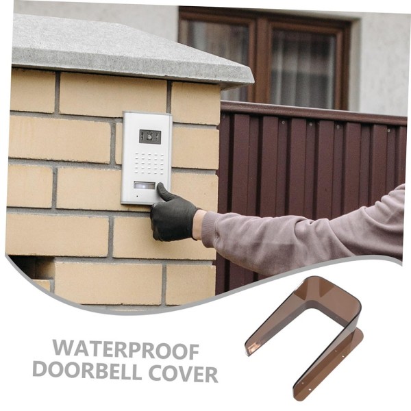 Praktisk dørklokke regnslag dørklokke adgangskontrol dørklokke forsyninger udendørs dørklokke beskyttelse multi-anvende akryl dørklokke beskyttende skal