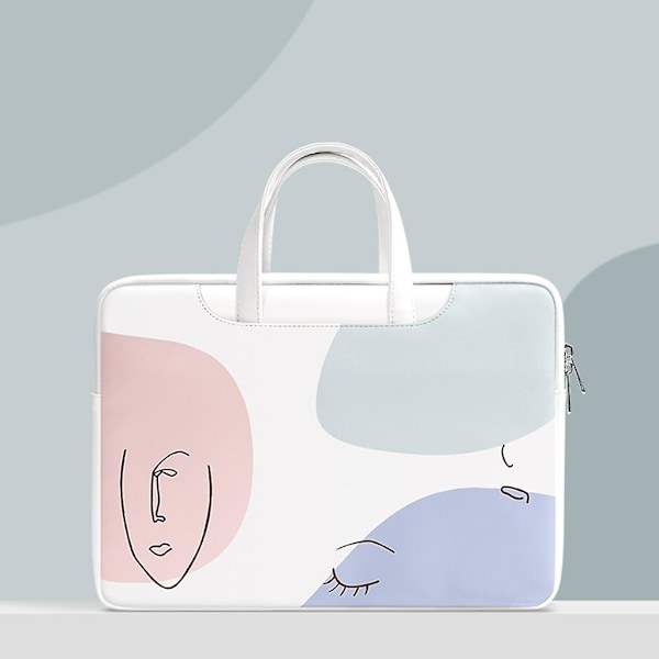 Laptop Sleeve i PU-læder til bærbare computere, håndtaske til kvinder, 12 tommer, 13,3 tommer, 14 tommer og 15,6 tommer