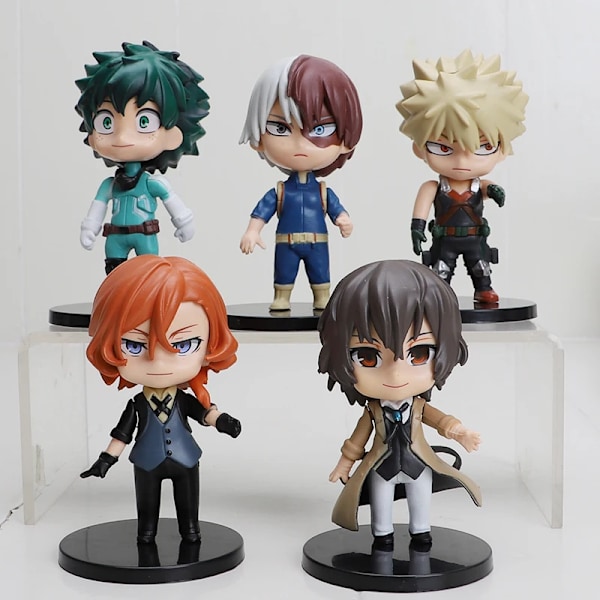 6-11 cm Anime Kawaii Hunter X Hunter Figurine My Hero Academia Figur Boku No Hero Academia Figurmodell Leksaker