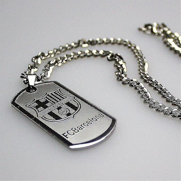 Barca fotbollsfans souvenirer runt EM-fotboll Halsband Hängen Smycken [kk]