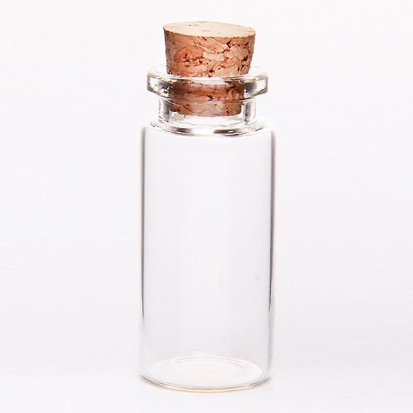 20 stk Flasker Mini Glasflaske Med Korkprop Ønskeflasker, Til Bryllup, Kreationer Og