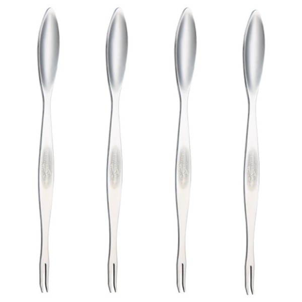 Krabbtångar i Rostfritt Stål 4-pack Krabba Ätverktyg Krabba Klo Krabbanål Hushållsfisk och Skaldjur Skalad Hårig Krabba Tillbehör A Small 15cm Silver