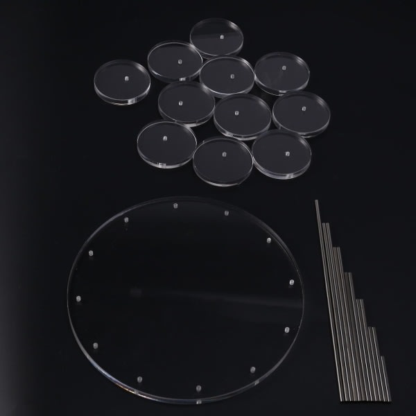 Cupcake-teline Akryyli esittelyteline koruille/kakkujälkiruokateline hääsynttäreiden koristeluun läpinäkyvä