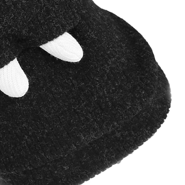 Hundtröja Tjock Vinterkläder Stickad Ull Söt Björndesign Varma Kläder Svart L
