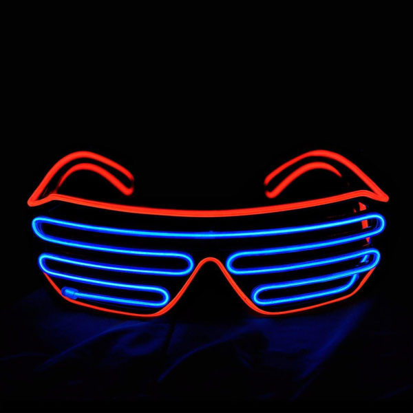 LED-briller, lysende LED-briller Rave-briller LED-festbriller