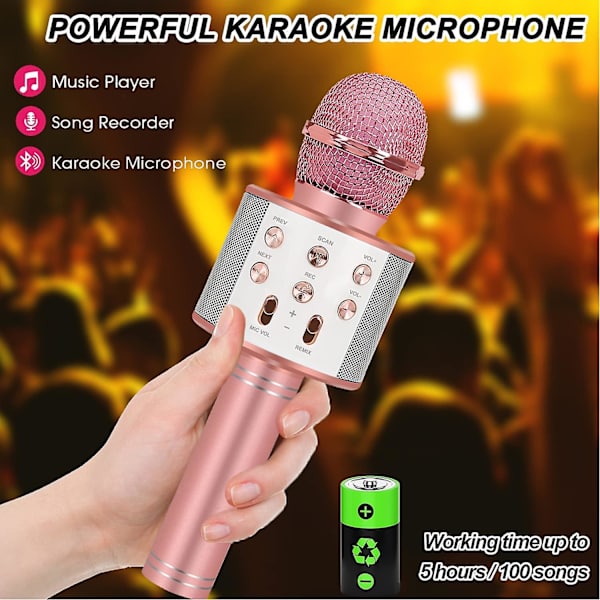 Bluetooth Trådløs Karaoke Mikrofon, Fest Favorit F
